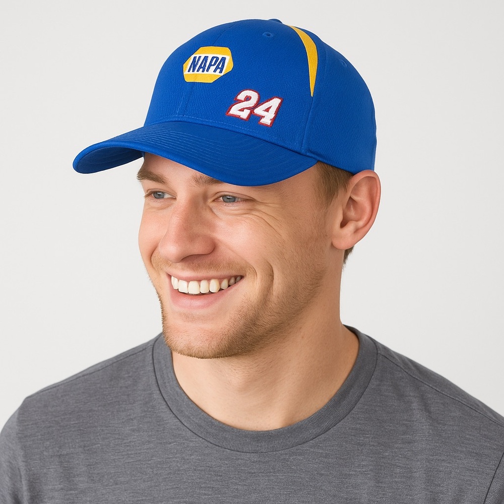 NAPA Racing Hendrick Motorsports #24 chase Elliott Adjustable Hat Blue Logo AR10